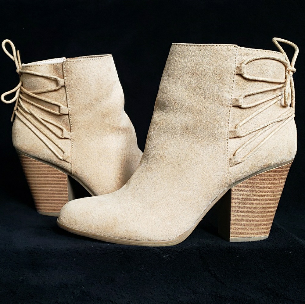 Sand colored booties